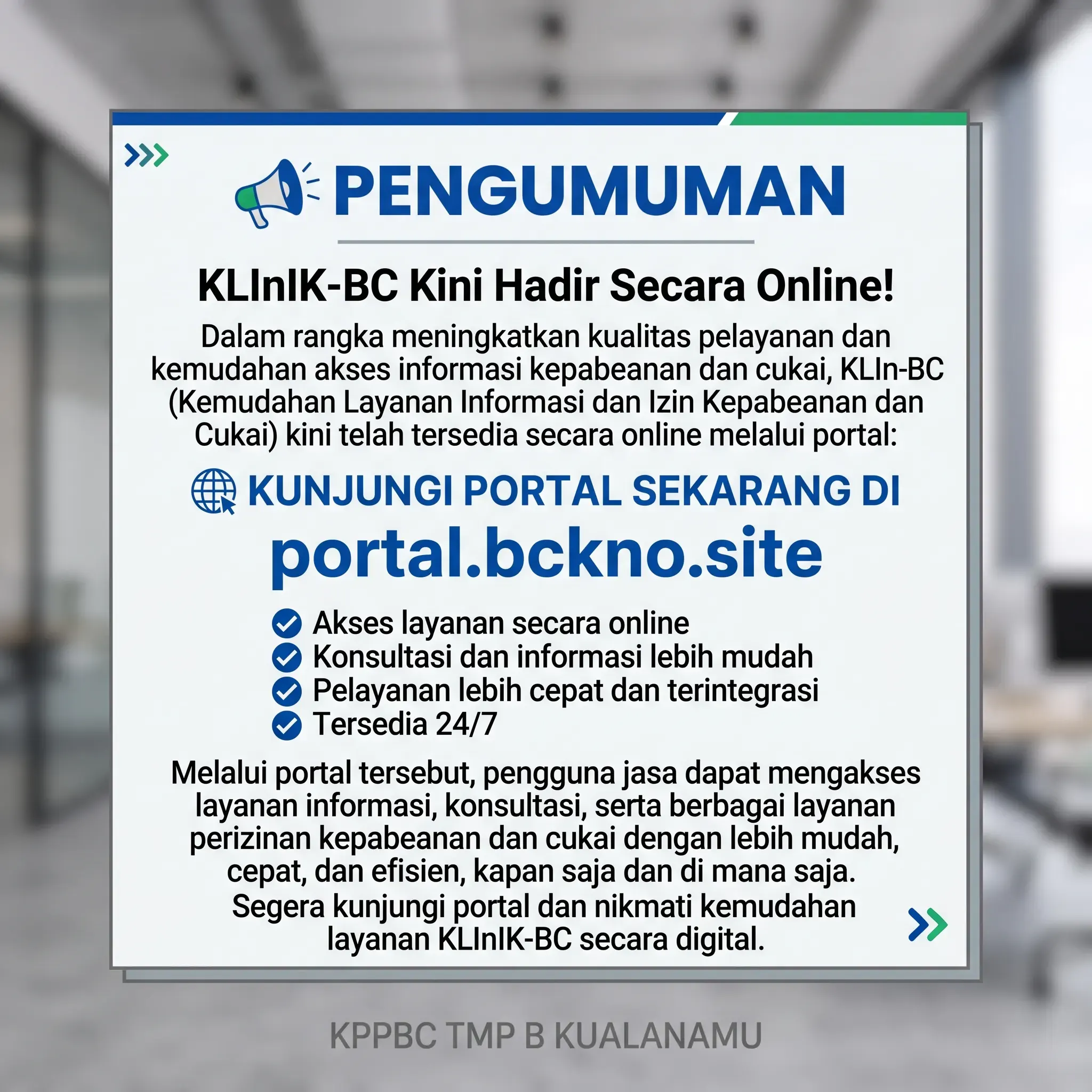 KlinIK-BC Kini Hadir Secara Online!